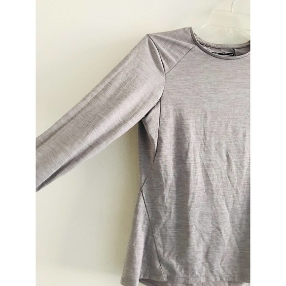 REI | Women's Grey Long Sleeve Crew Neck Pullover Pursuits Shirt Size Small - Picture 3 of 9
